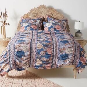 Anthropologie King Majorelle Duvet